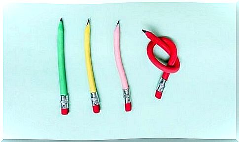 pencils in four colors