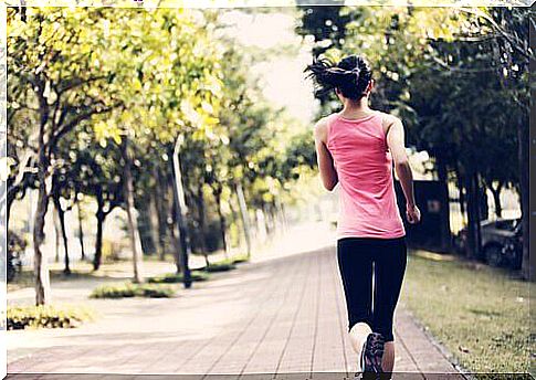 Woman runs as a form of meditation