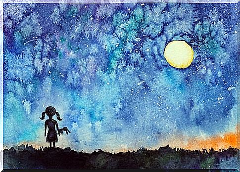 The girl who looked at the night sky and found her inner light