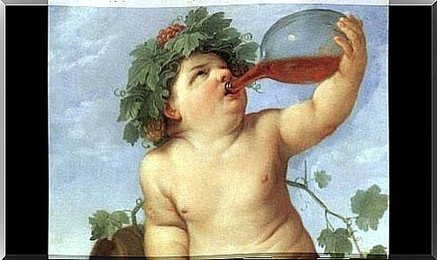 The myth of Dionysus, the god of wine and pleasure